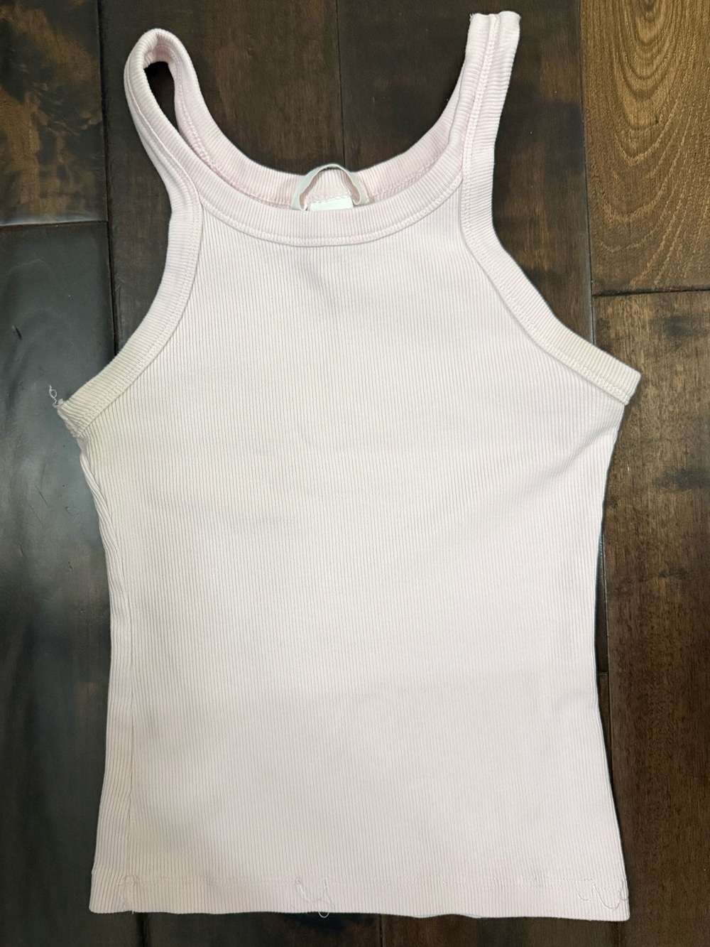 H&M Light Pink Ribbed Tank Top